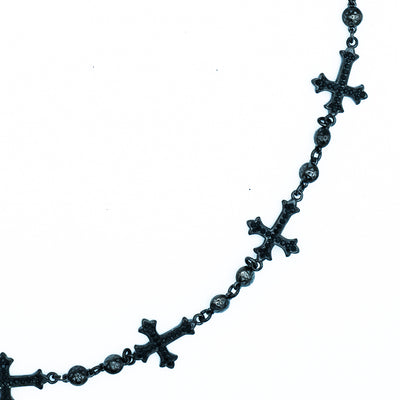 Black Crosses Wallet Chain