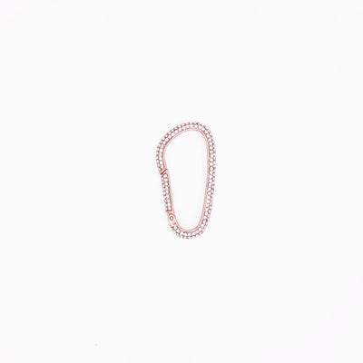 Rose Gold Planet KeyChain - Multicolor Stones