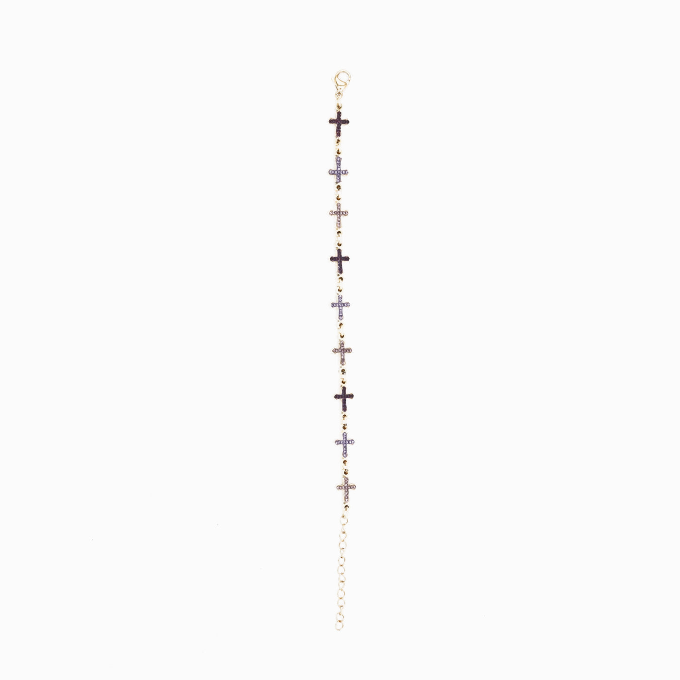 StarBracelet - Crosses - Gold/Purple