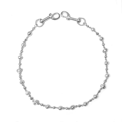 Silver Planets Wallet Chain - No Stones