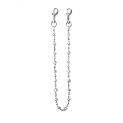 Silver Planets Wallet Chain - No Stones