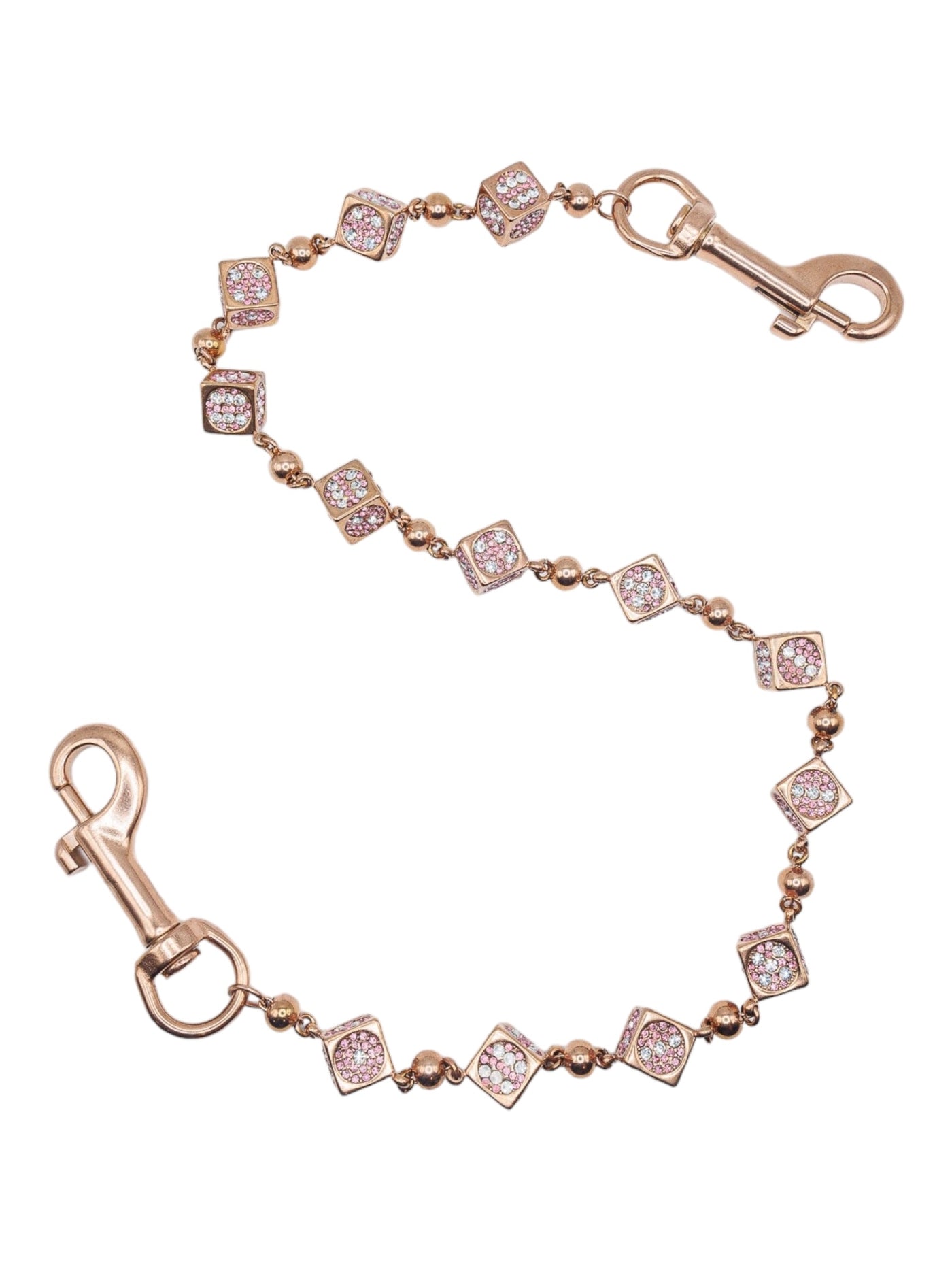 Rose Gold Dice Wallet Chain