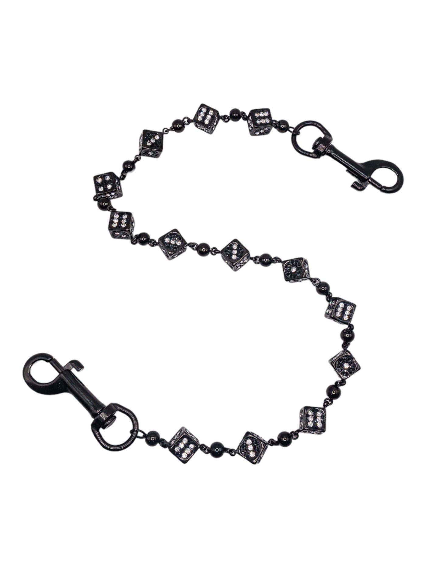 Black Dice Wallet Chain