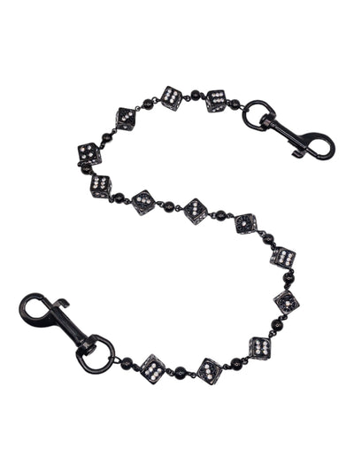 Black Dice Wallet Chain