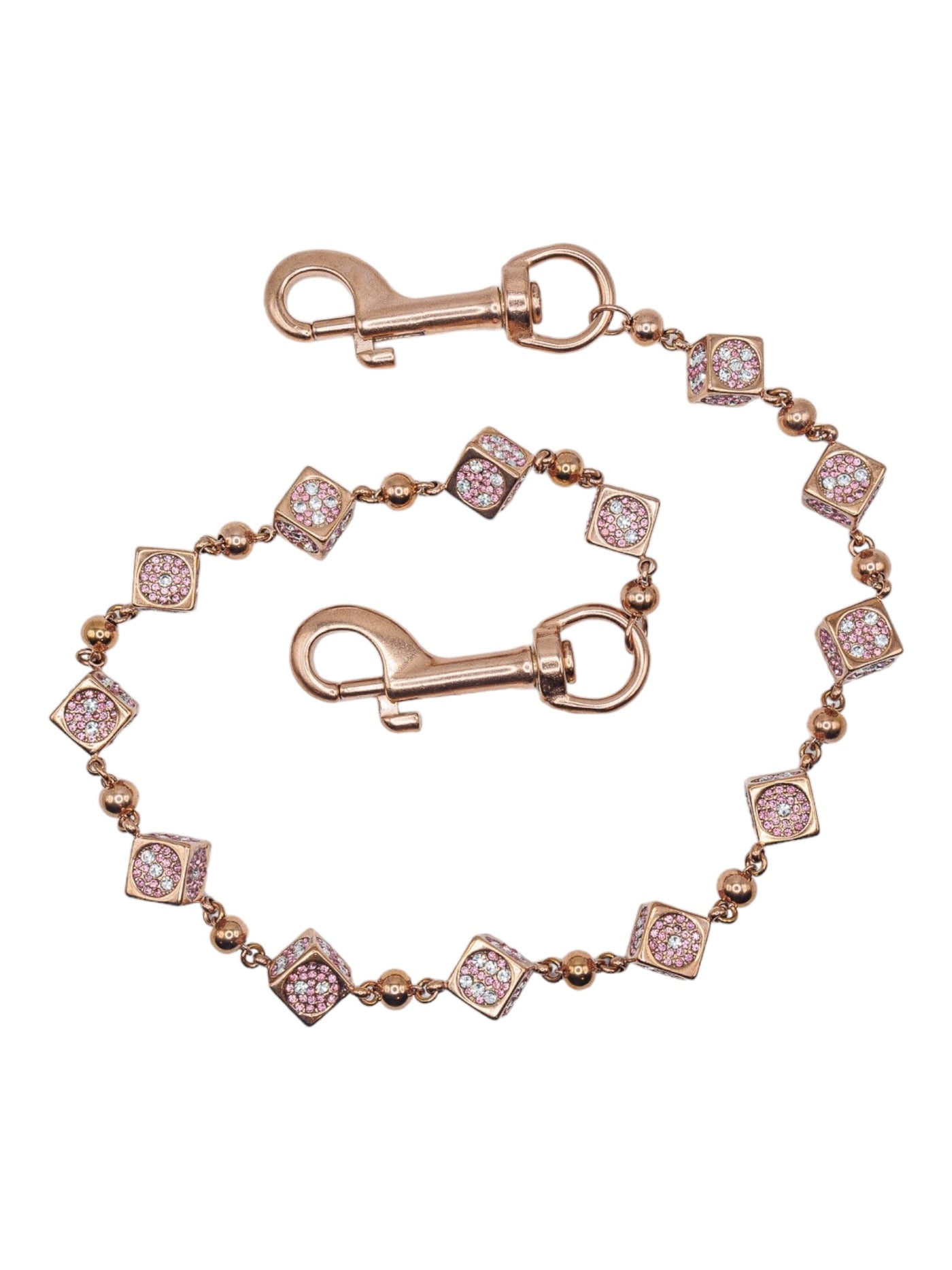 Rose Gold Dice Wallet Chain