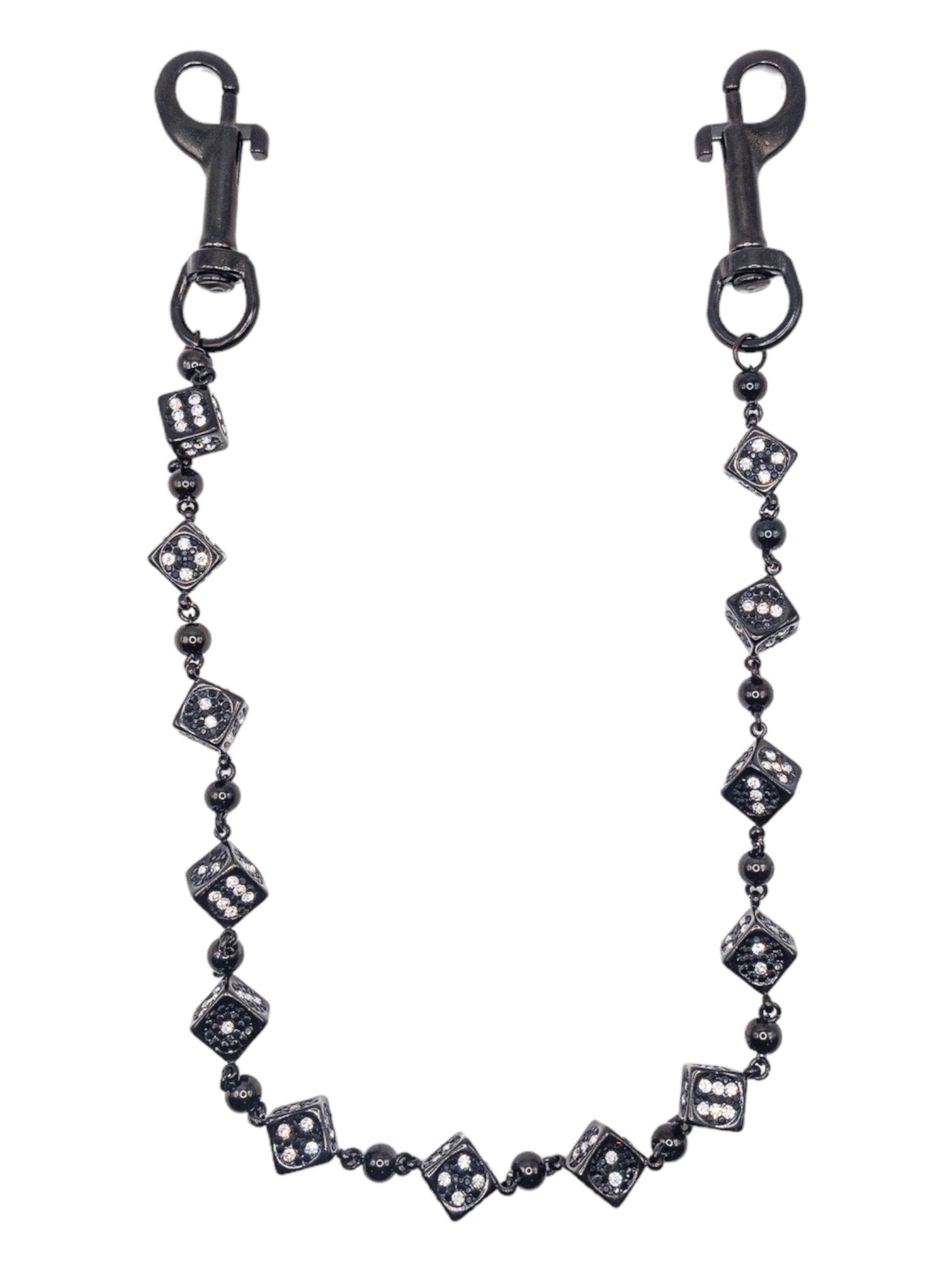 Black Dice Wallet Chain