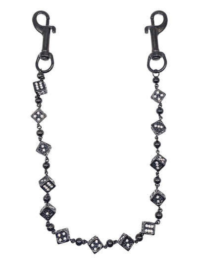 Black Dice Wallet Chain