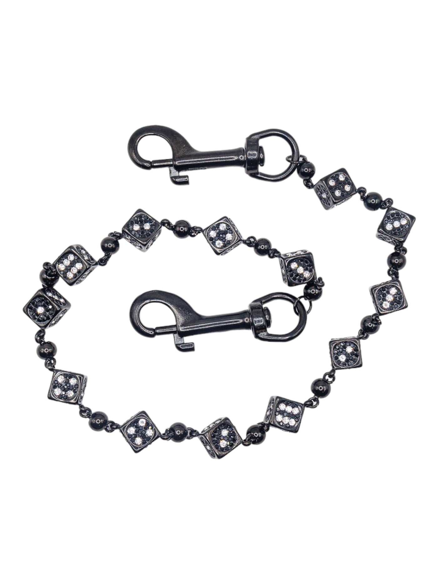 Black Dice Wallet Chain