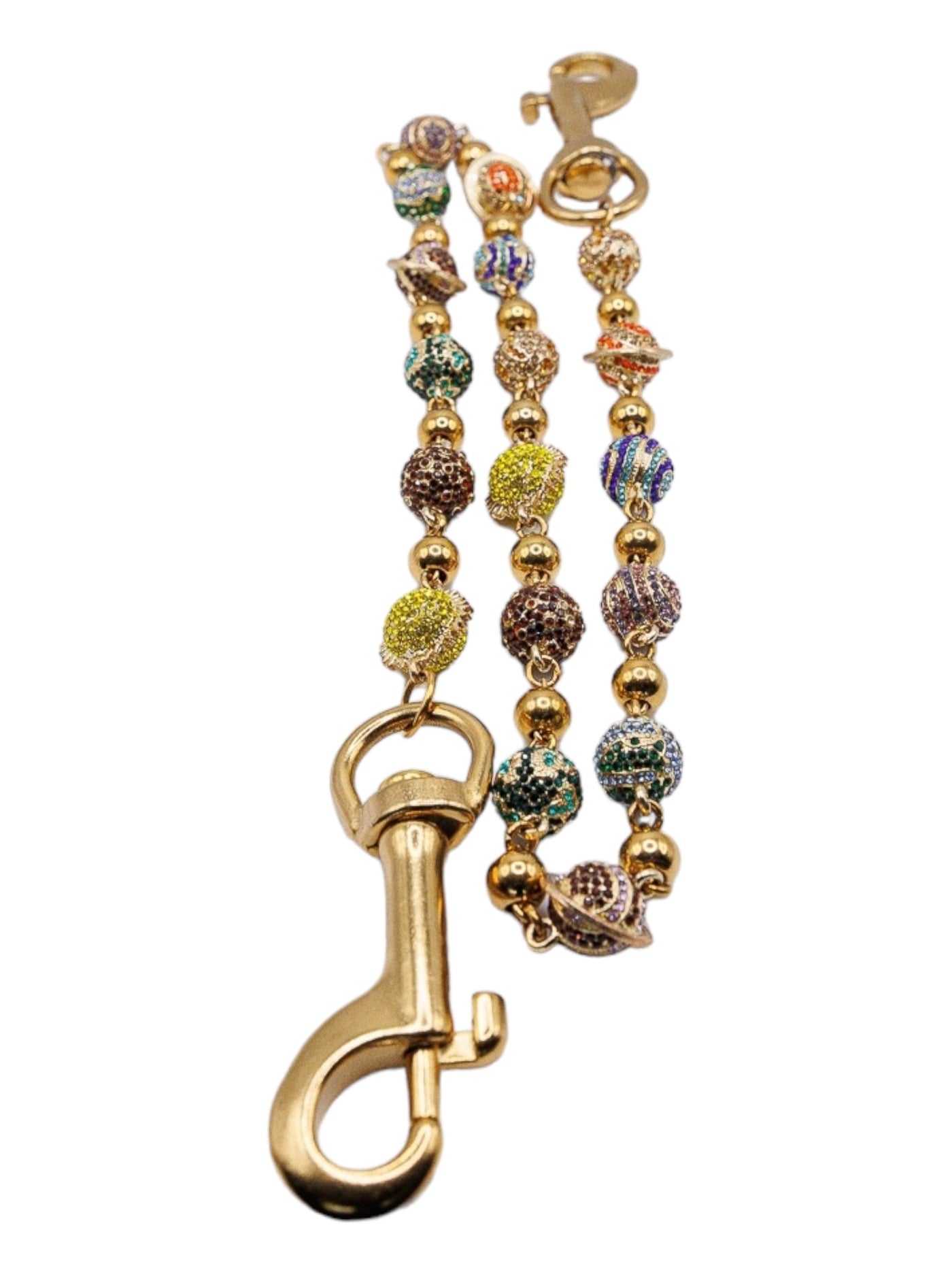 Gold Planet Wallet Chain - Multicolor