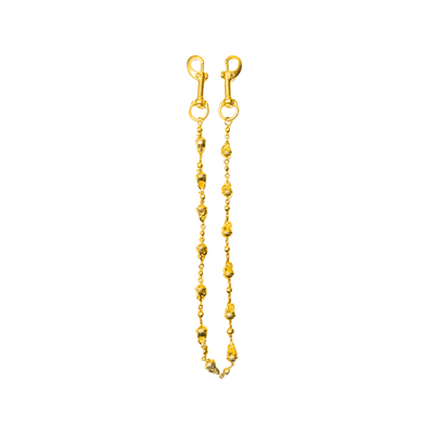 Gold Skull Wallet Chain - No Stones