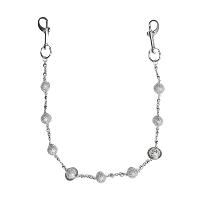 Large Planet Wallet Chain - White