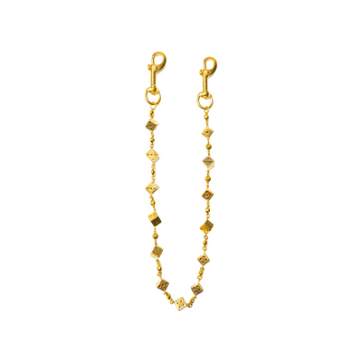 Gold Dice Wallet Chain - No Stones
