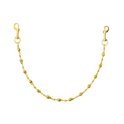 Gold Skull Wallet Chain - No Stones
