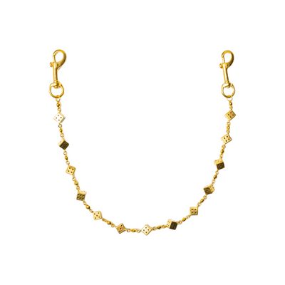Gold Dice Wallet Chain - No Stones