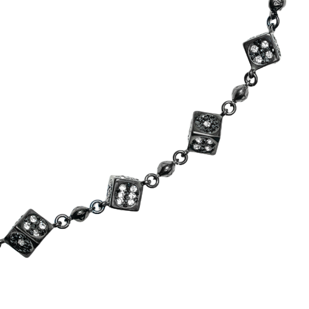 Black Dice Wallet Chain
