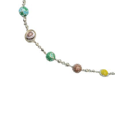 Large Planet Wallet Chain - Multicolor