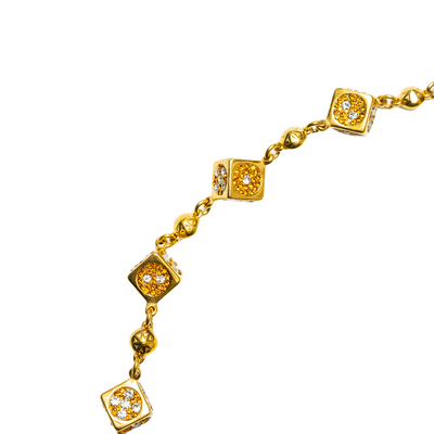 Gold Dice Wallet Chain