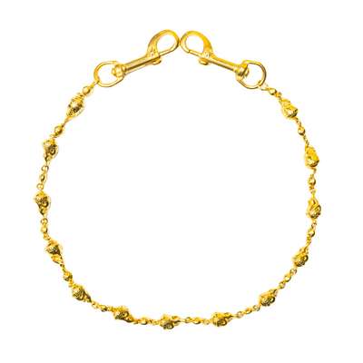 Gold Skull Wallet Chain - No Stones